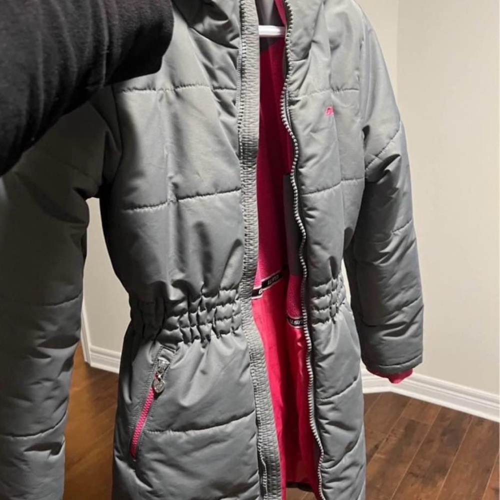 Gray and Pink Kids Jacket